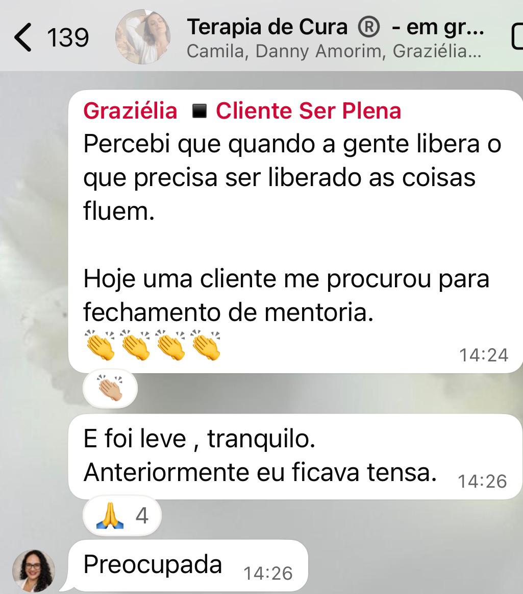 Depoimento 1 — Quando a gente libera, as coisas fluem.