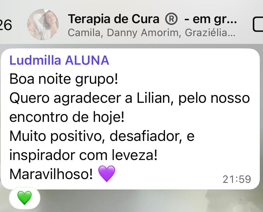 Depoimento 4 — Positivo, desafiador e inspirador com leveza.