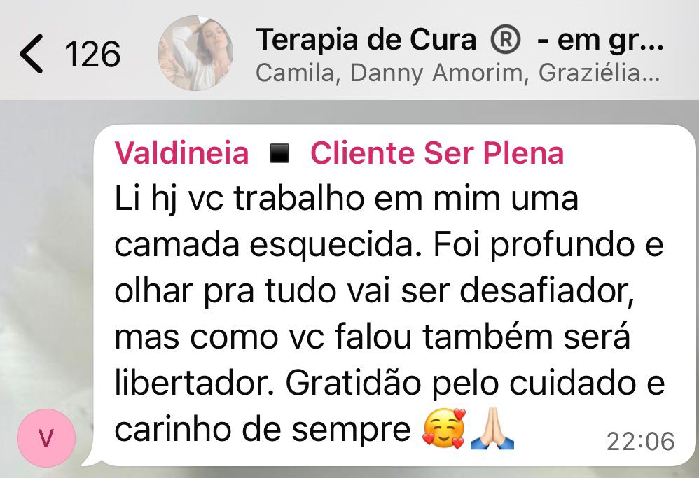 Depoimento 6 — Trabalhou uma camada esquecida — libertador.