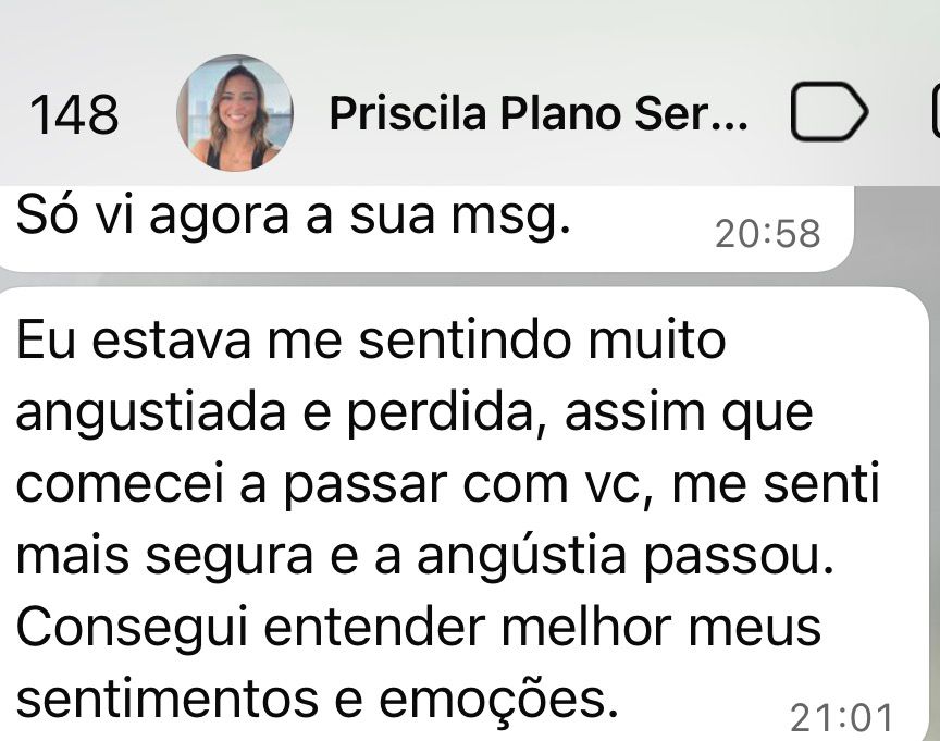 Depoimento de Priscila