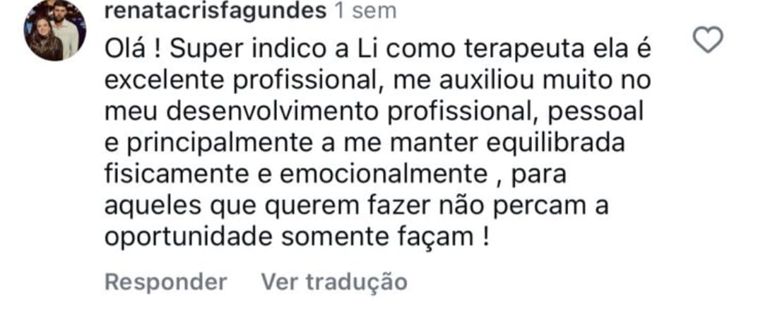 Depoimento de Renata Fagundes